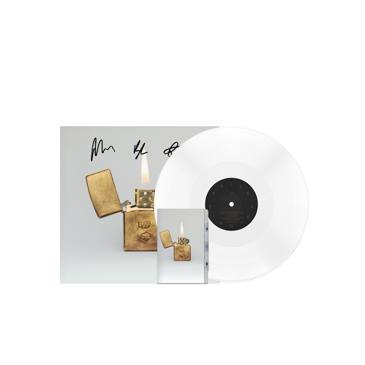 Begin Again' White Vinyl, Cassette & Signed Art Card - Mumford & Sons