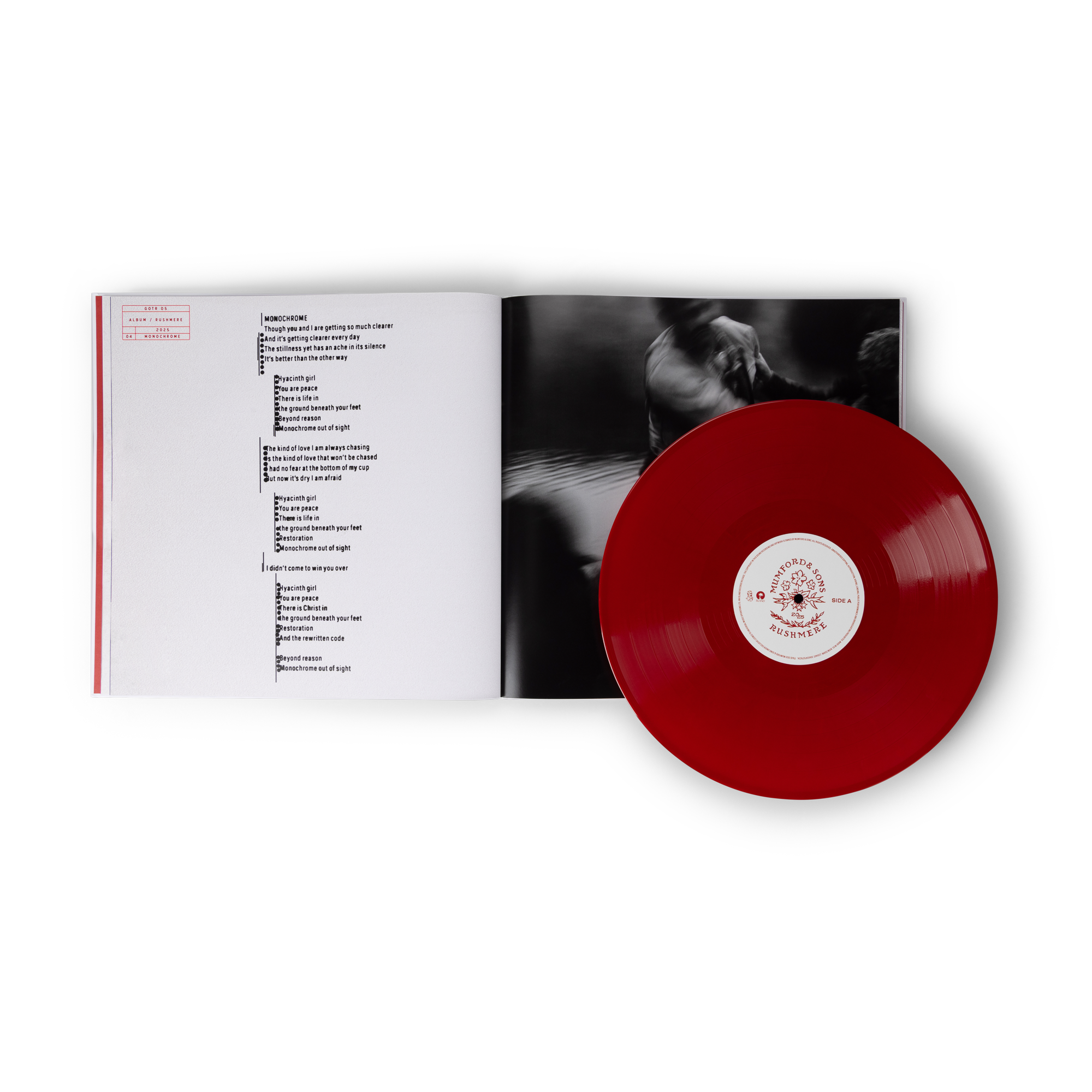 RUSHMERE: 'Almost Places Recycled Red Vinyl' Deluxe LP - Mumford