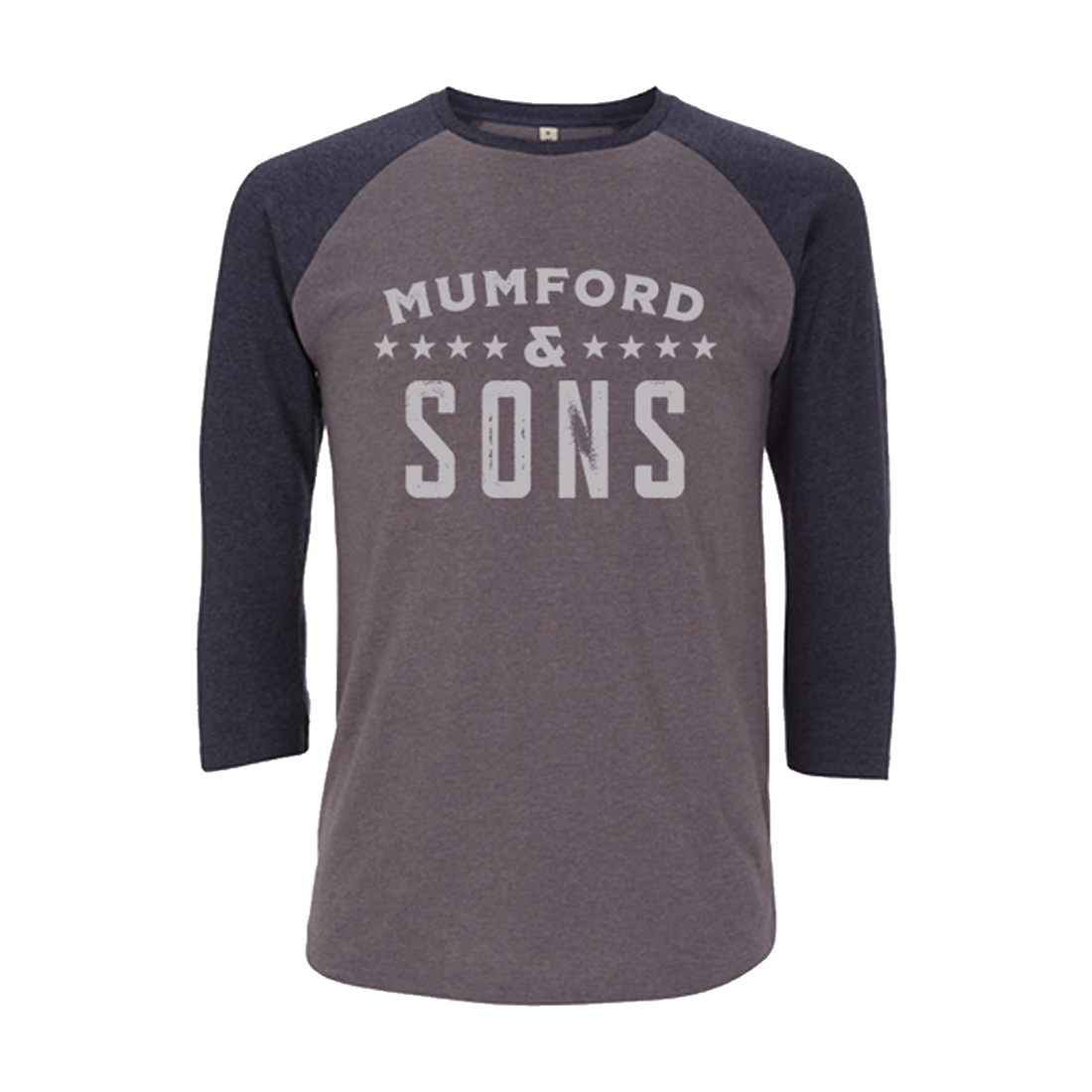 Mumford & Sons - Grey Classic Logo Red Print Raglan T-shirt