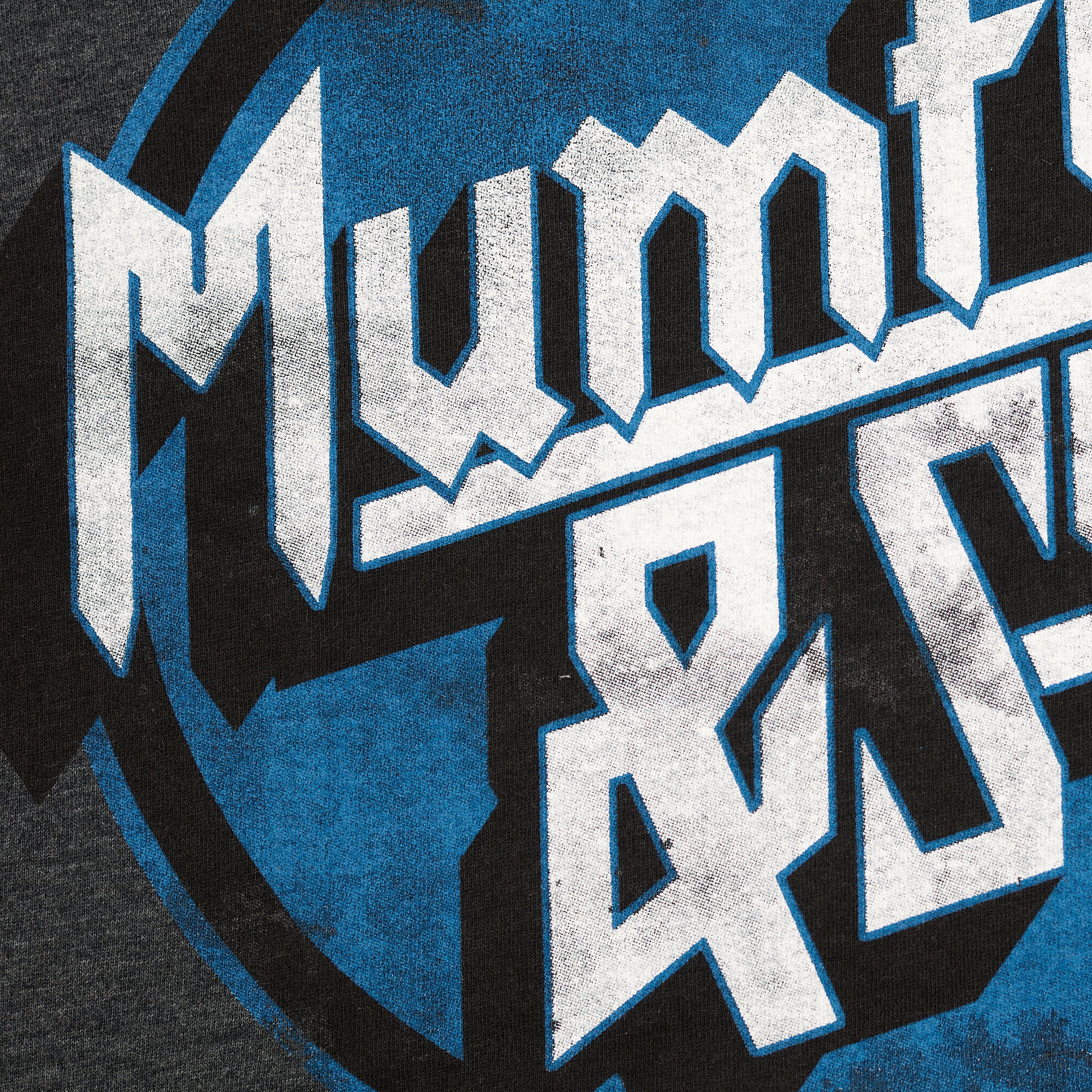 Mumford & Sons  - Grey Classic Logo Blue Print Raglan T-shirt