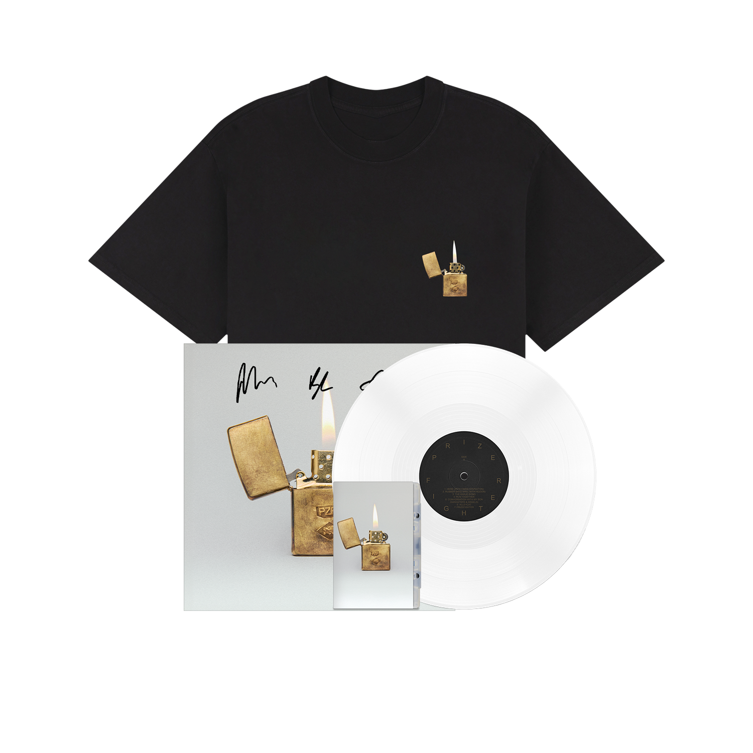 T-Shirt, 'Begin Again' White Vinyl, Cassette & Signed Art Card