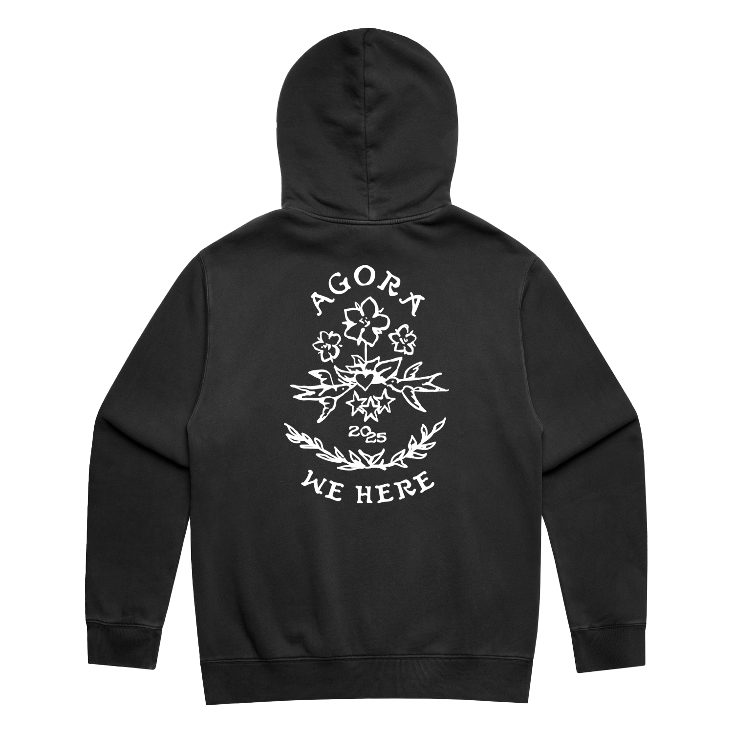 Mumford & Sons - Black Agora Stamp Hoodie