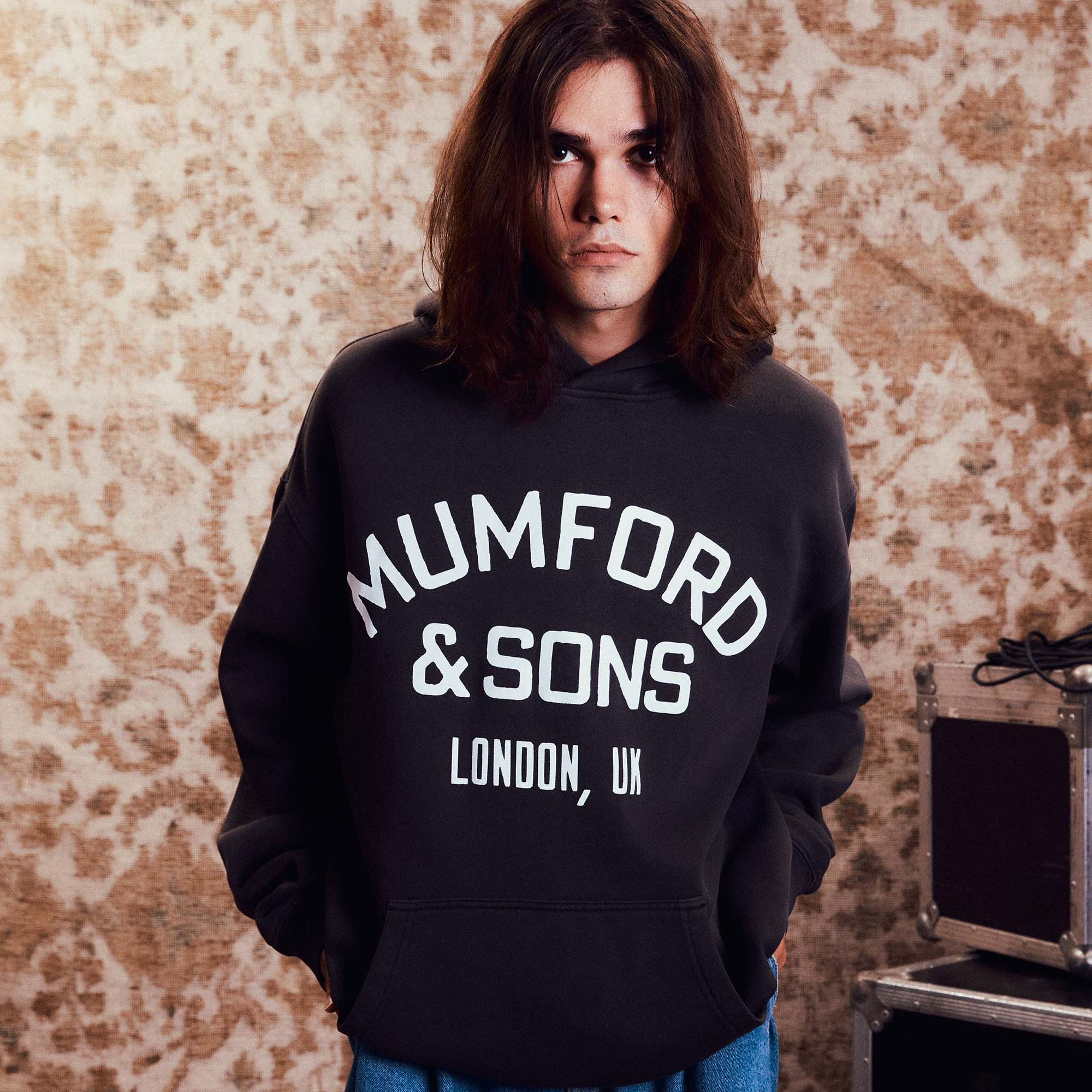 Mumford & Sons - Black Vintage Logo Hoodie