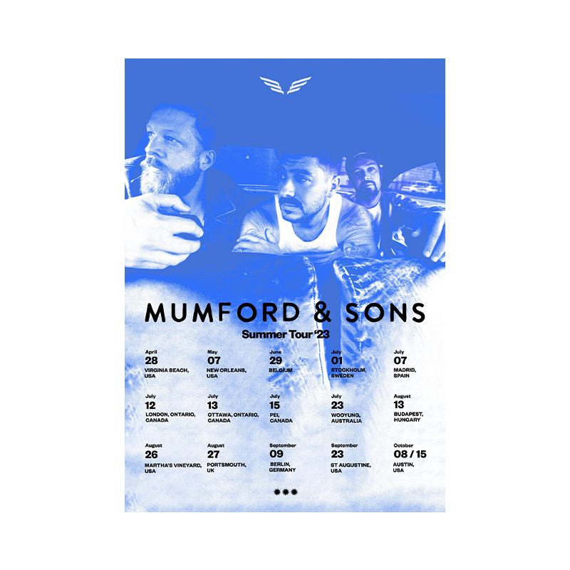 Mumford & Sons - Live Tour 2023 Poster