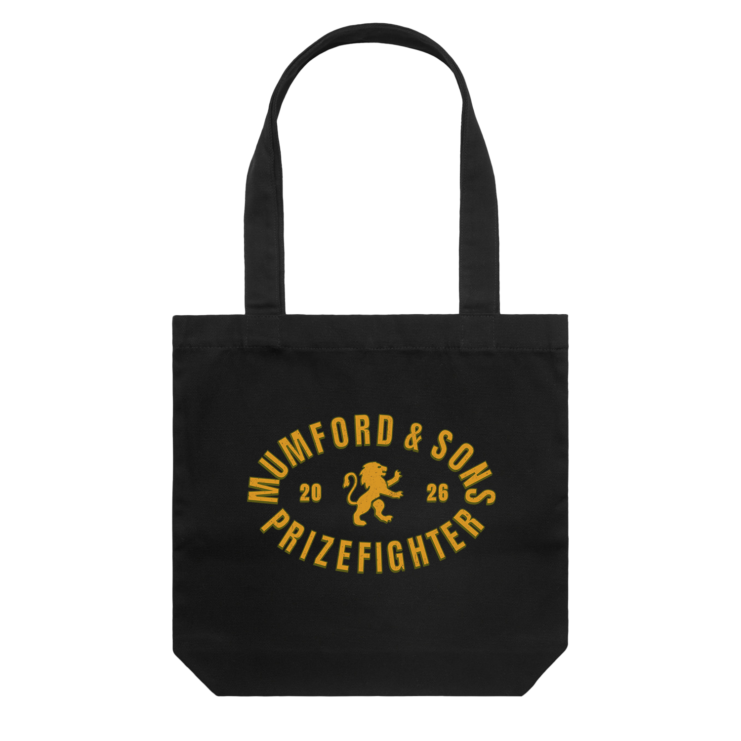 Mumford & Sons - Black / Gold Prizefighter Tote Bag