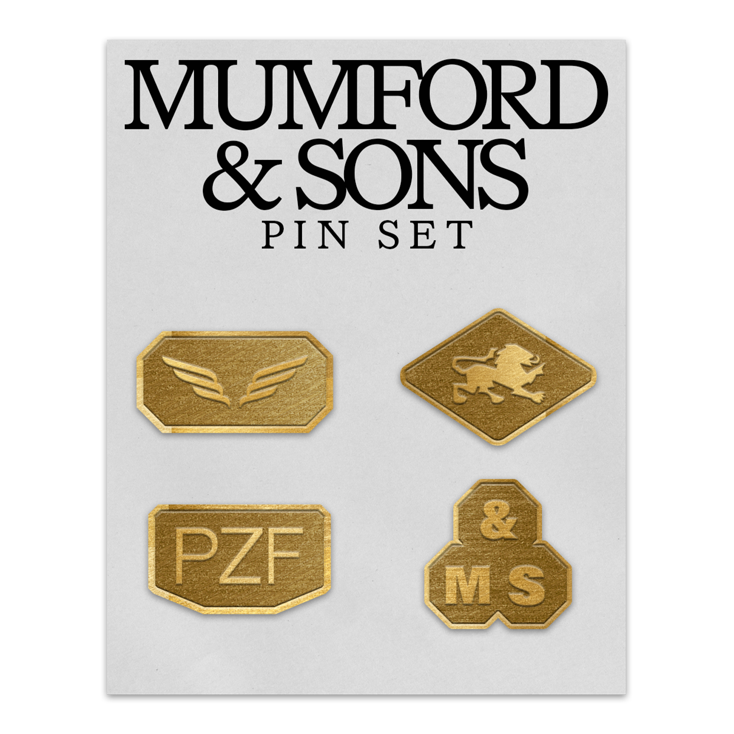 Mumford & Sons - Prizefighter Hallmark Pin Set
