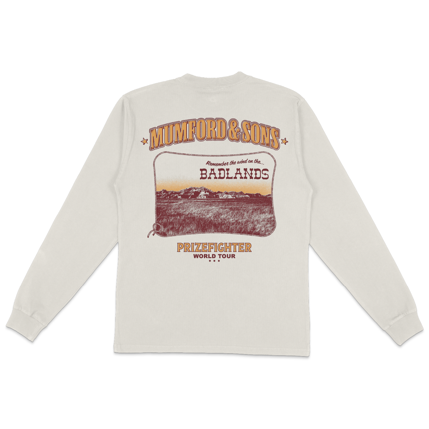 Mumford & Sons - Bone Badlands Country Longsleeve T-Shirt