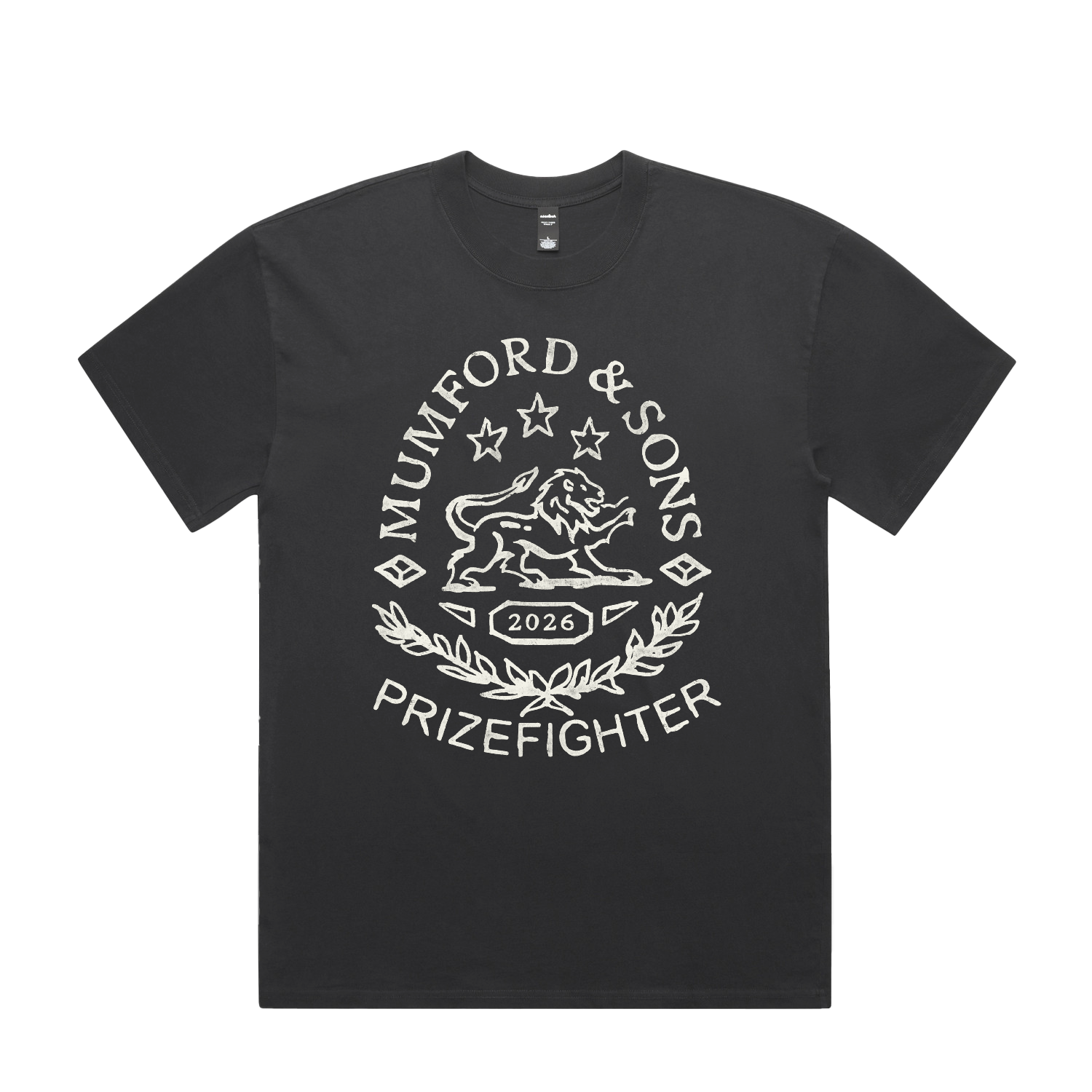 Mumford & Sons - Black Prizefighter Stamp Print World Tour T-Shirt