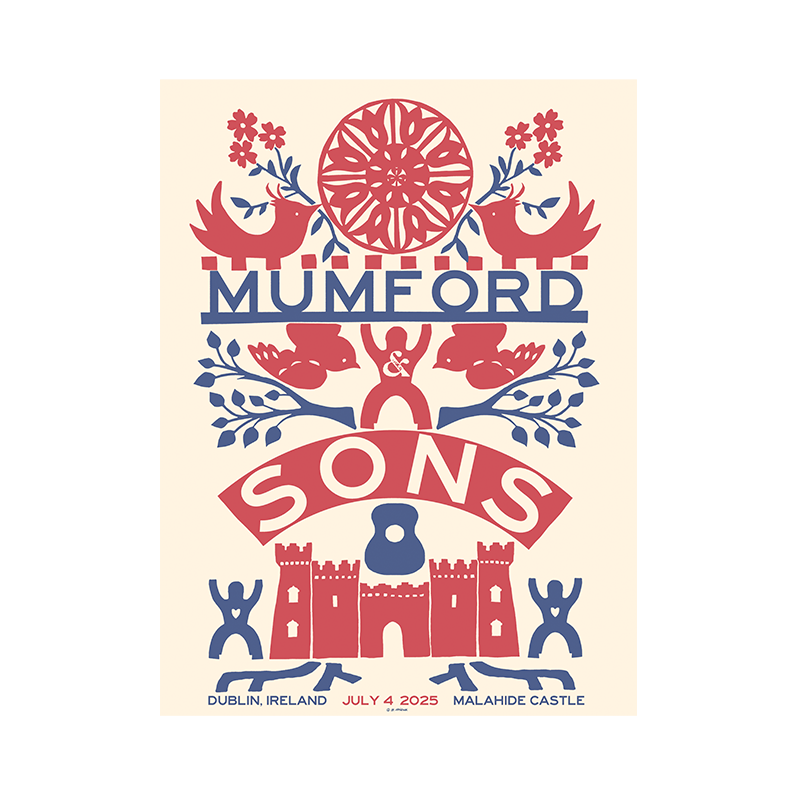 Mumford & Sons  - Dublin Tour Print