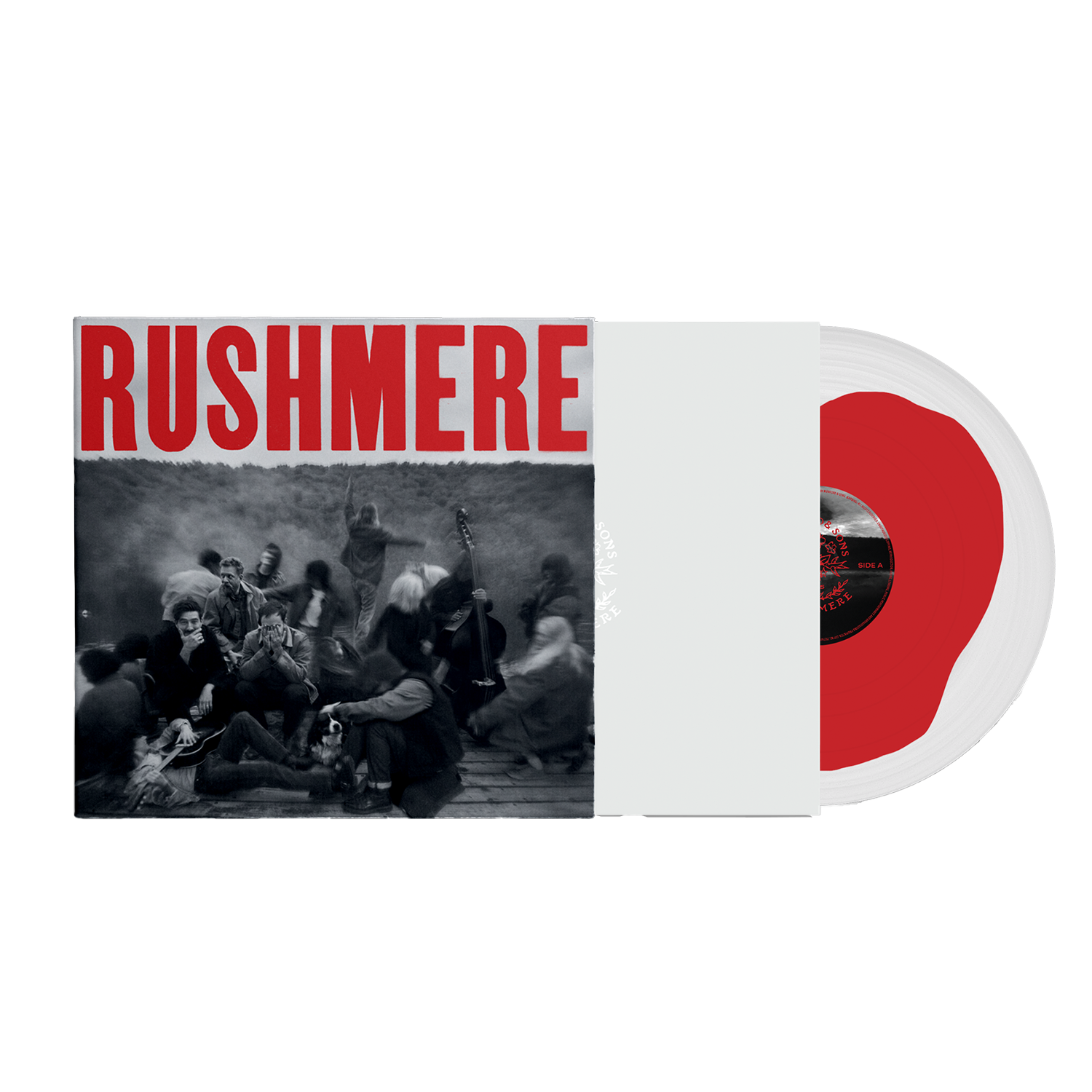 Mumford & Sons  - RUSHMERE: Monochrome Red on Clear Vinyl LP