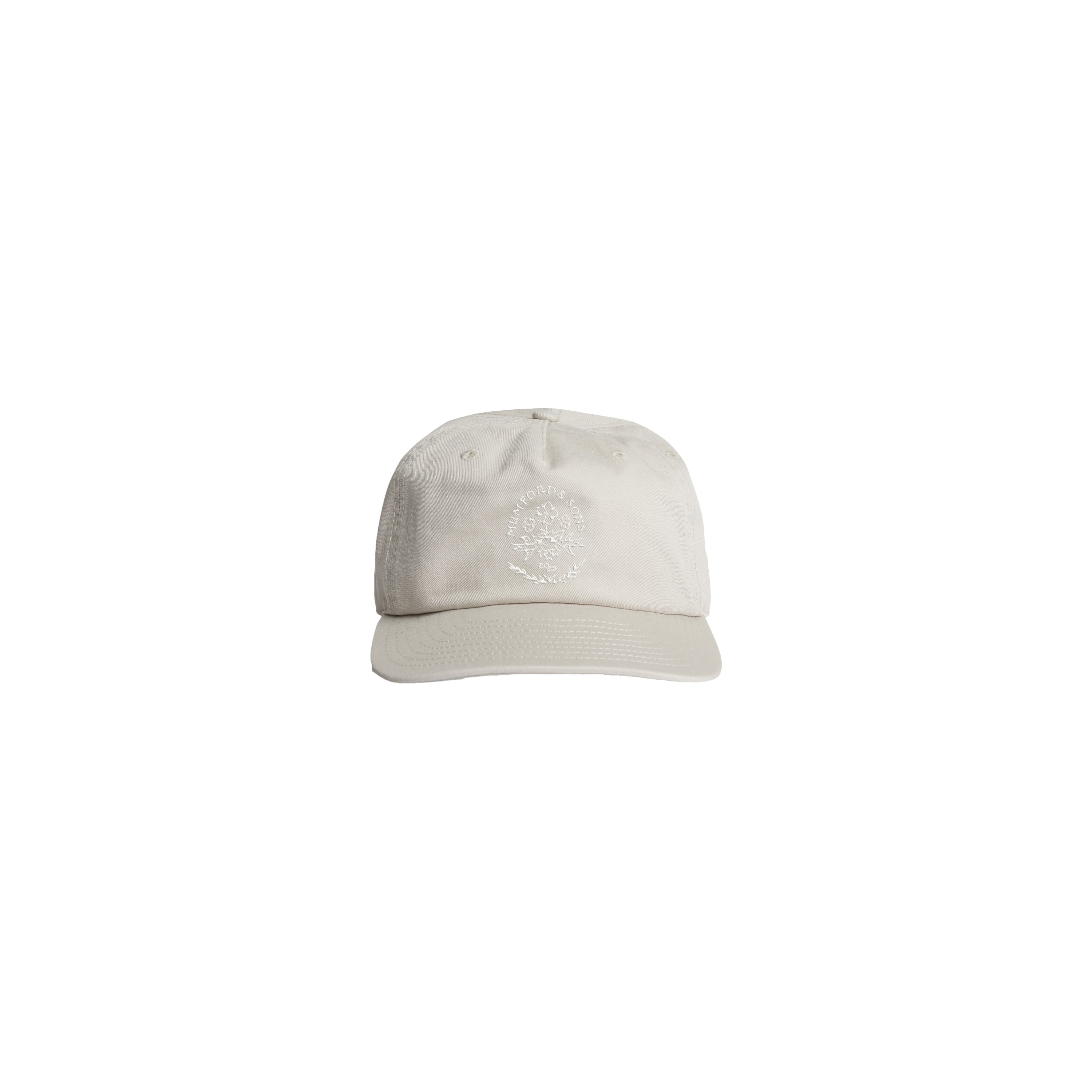 Mumford & Sons - Bone Embroidered Five Panel Cap