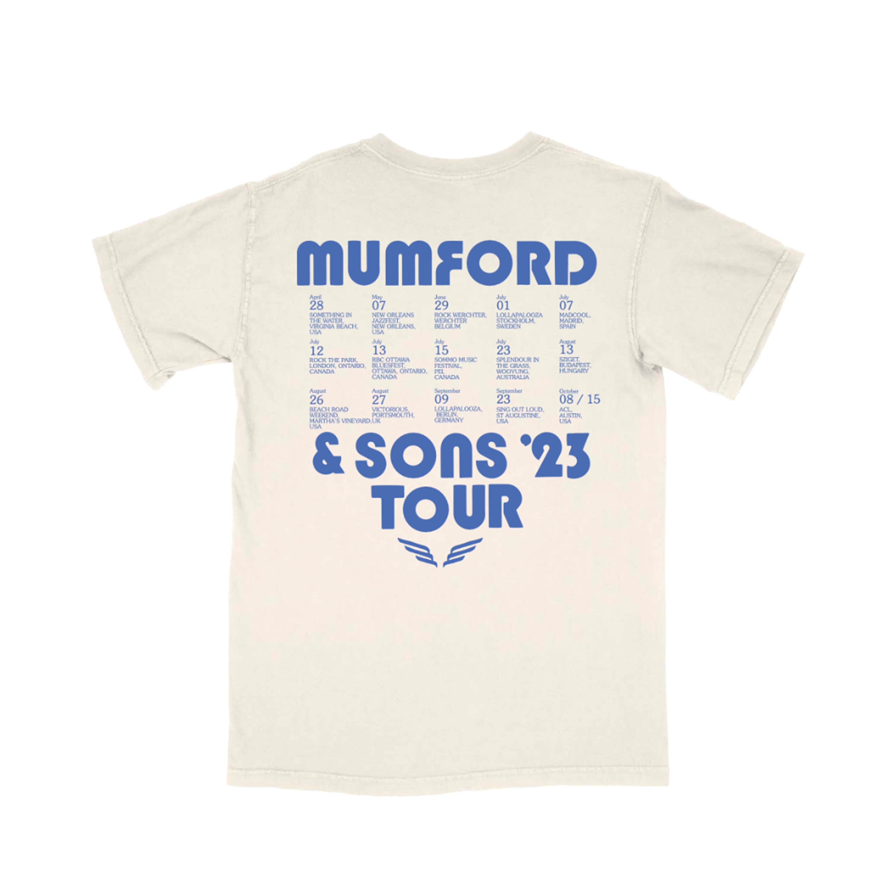 Mumford & Sons  - Live Tour 2023 On The Road Tee