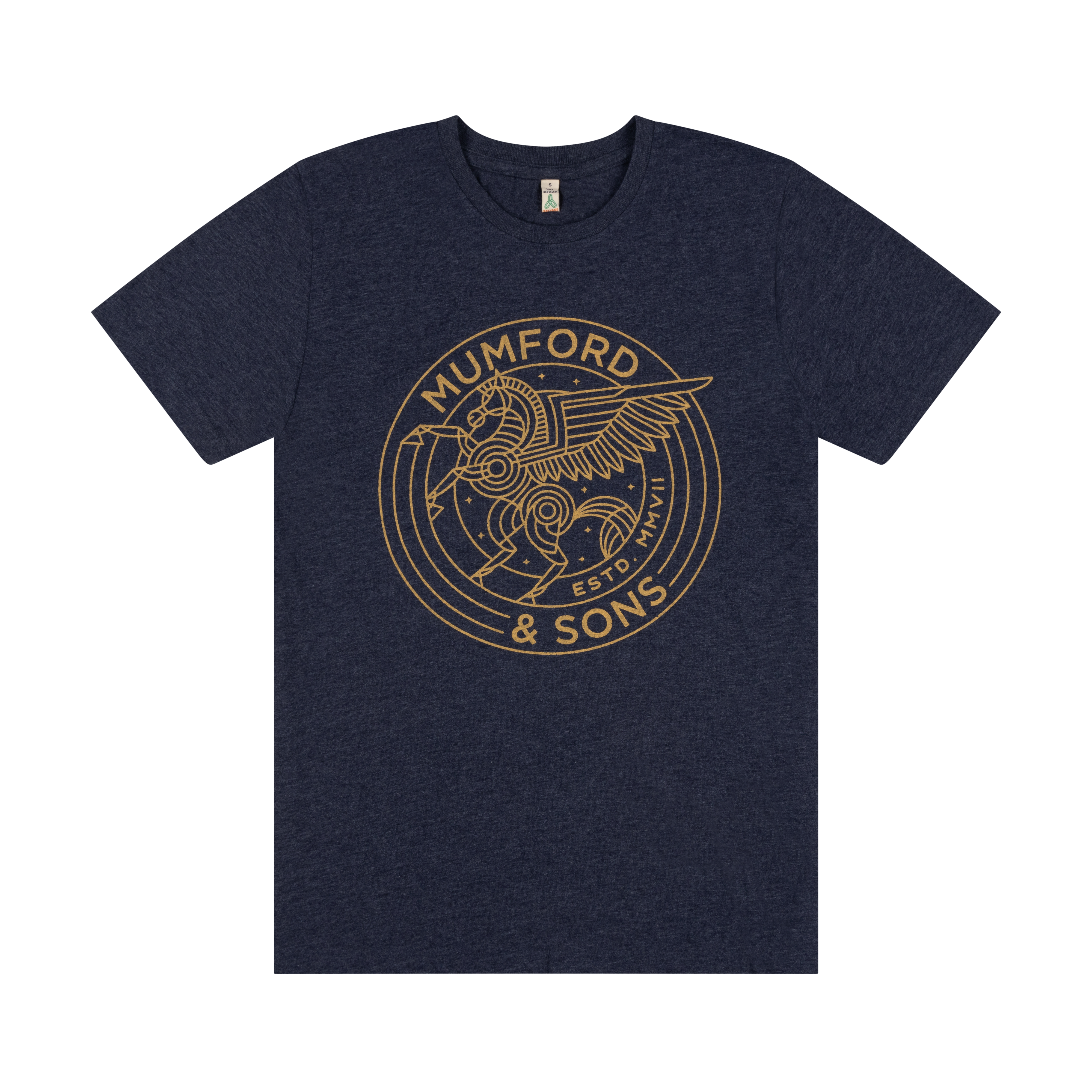 Mumford & Sons - Navy Pegasus Print T-shirt