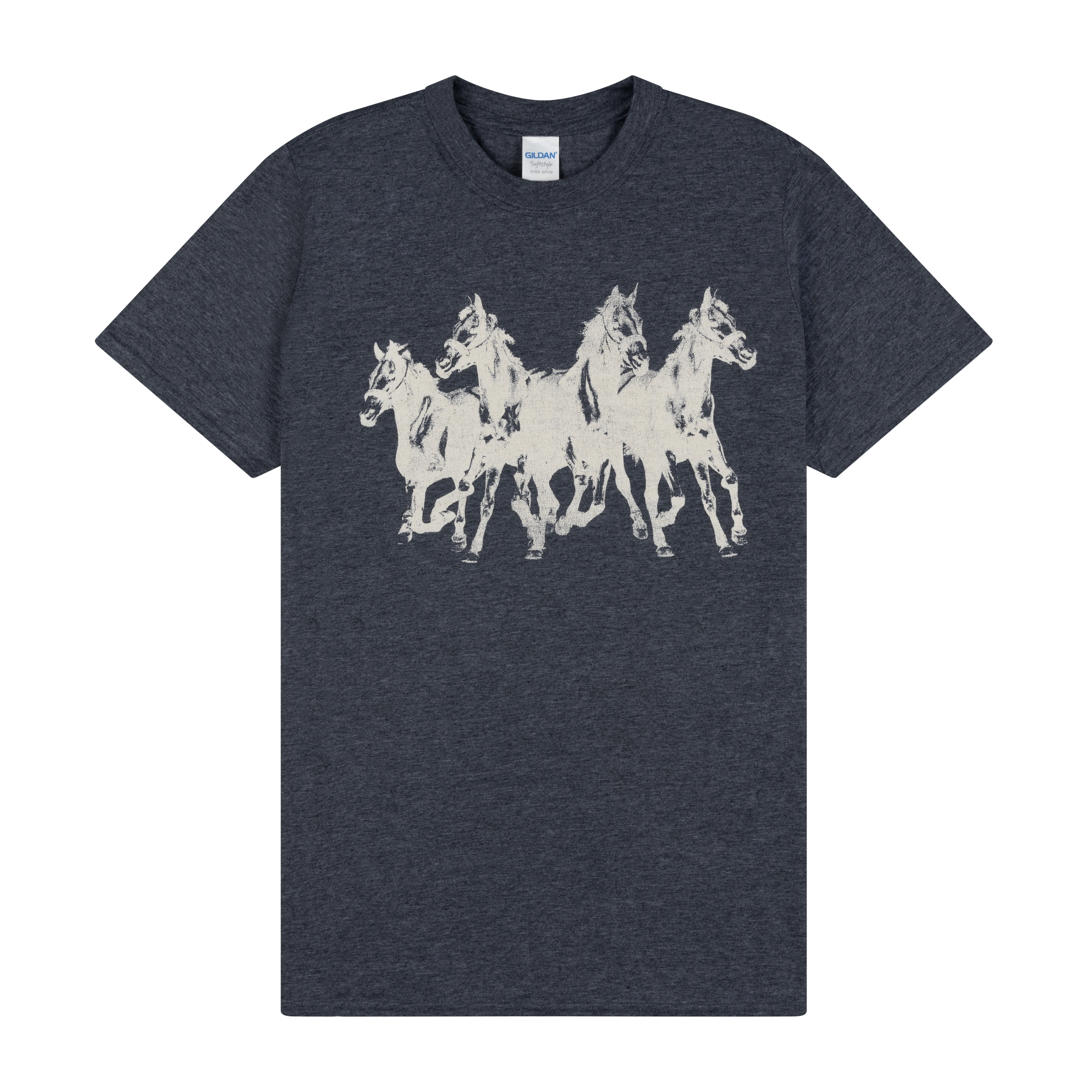 Mumford & Sons  - Dark Grey Horses Print T-shirt