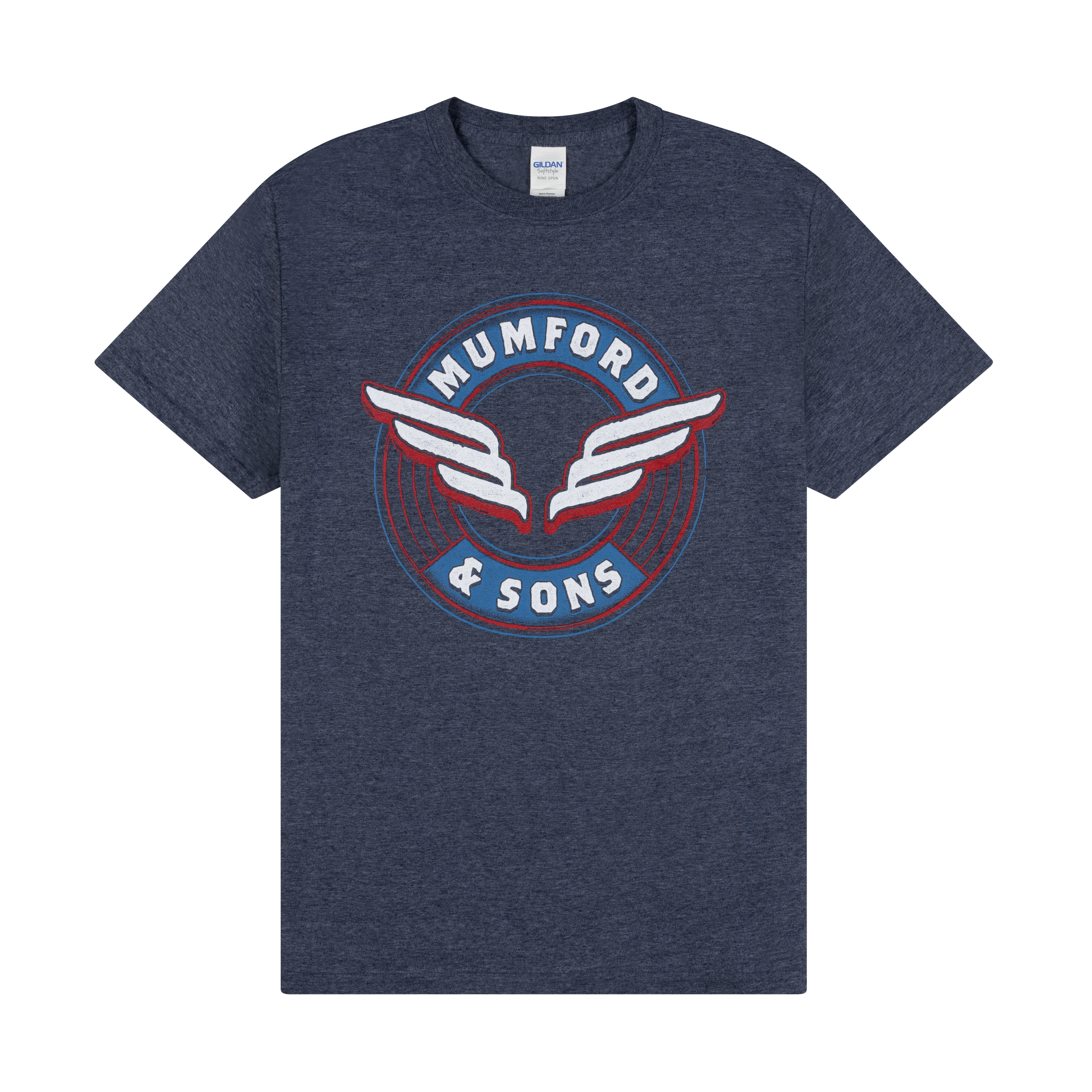 Mumford & Sons  - Blue Wing Emblem Print T-shirt