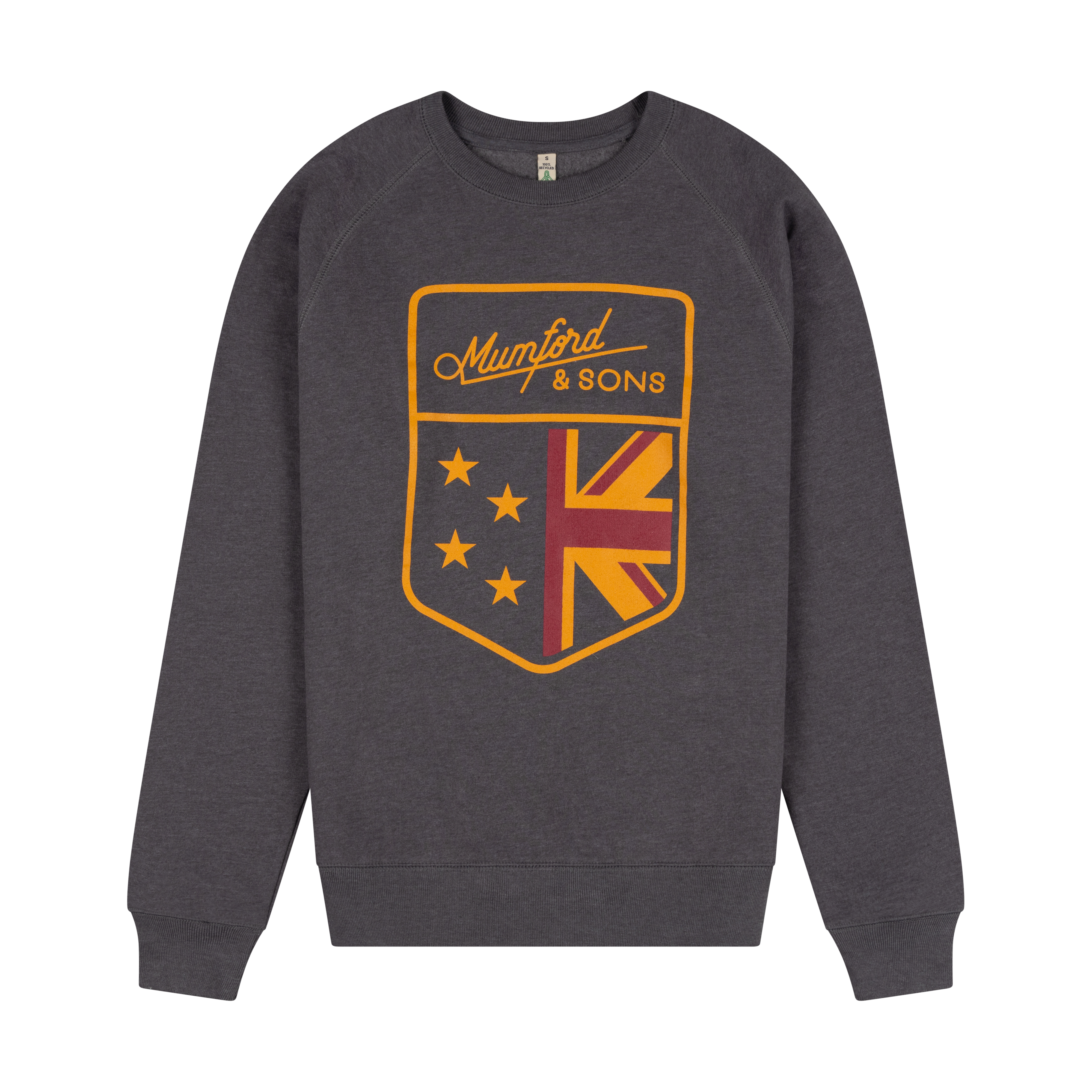 Mumford & Sons - Grey Arms Logo Print Sweatshirt