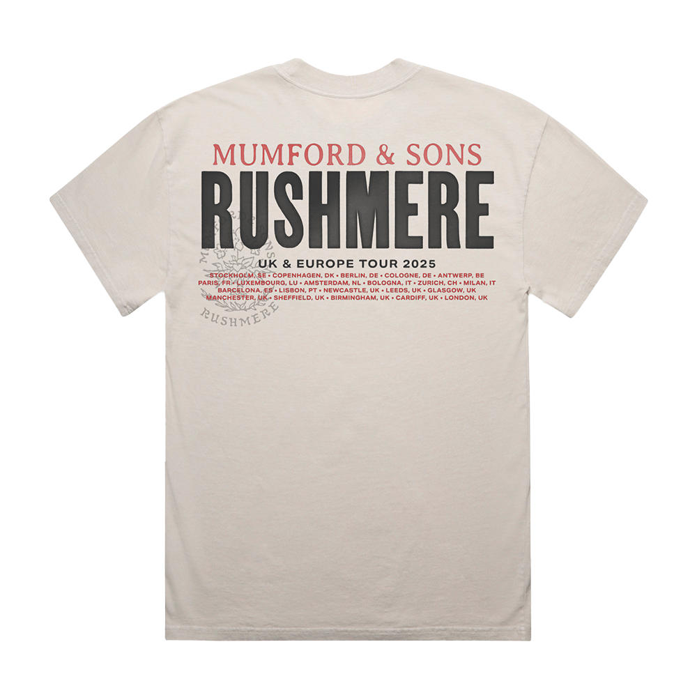 Mumford & Sons - Bone UK & EU Tour 2025 Stamp Print T-Shirt
