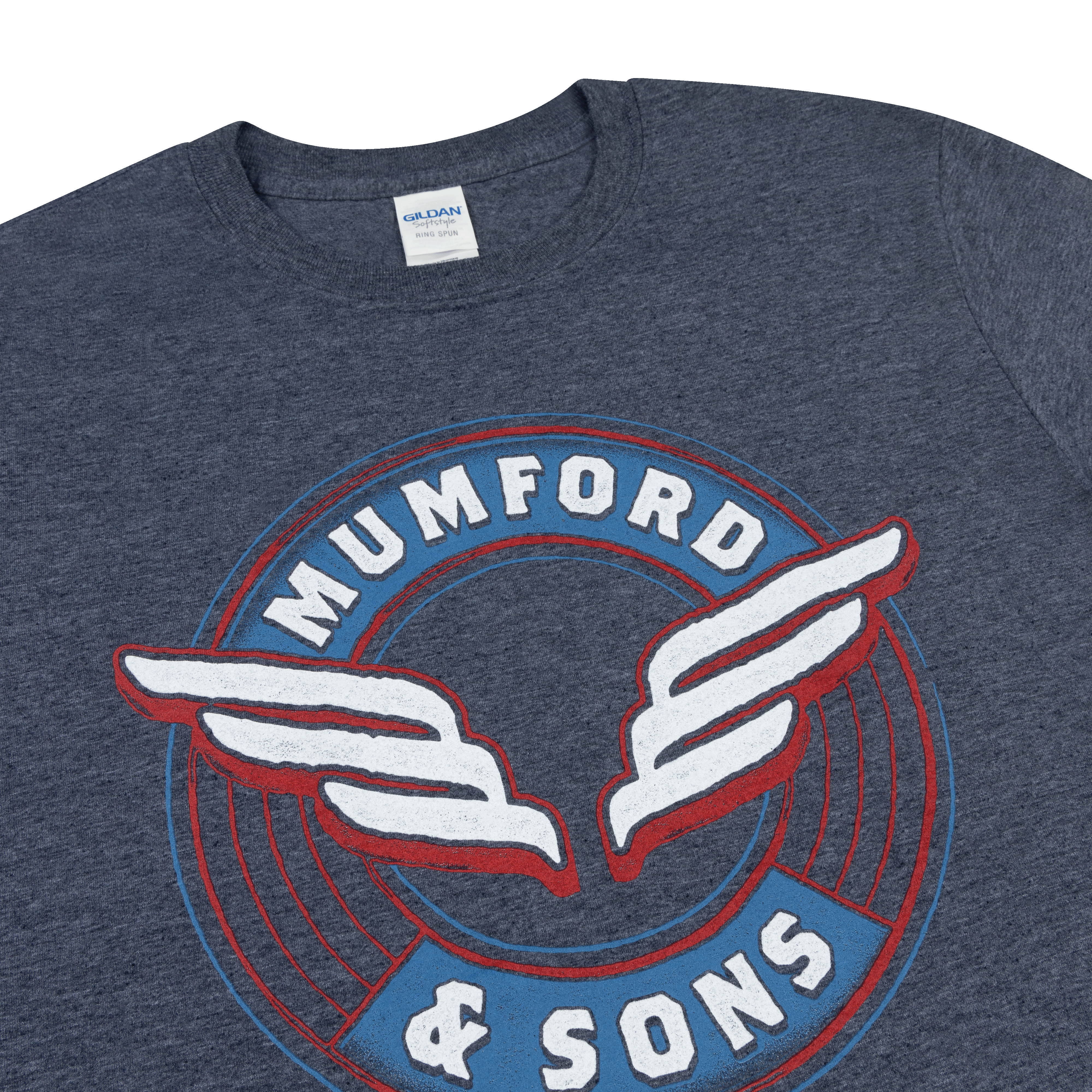 Mumford & Sons  - Blue Wing Emblem Print T-shirt