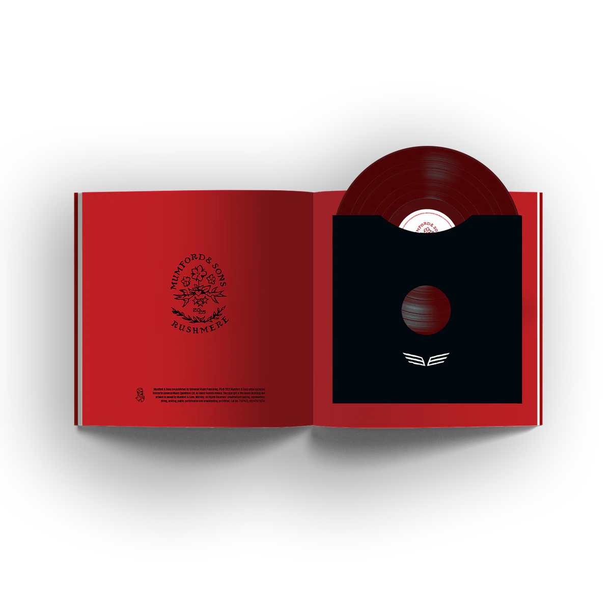 RUSHMERE: 'Almost Places Recycled Red Vinyl' Deluxe LP & Signed Art Card