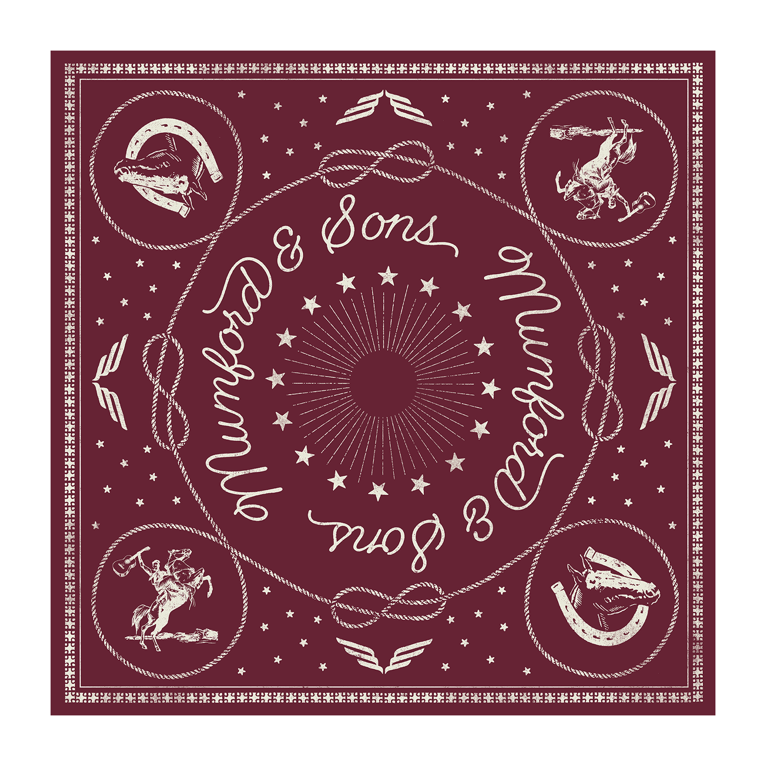 Mumford & Sons - Maroon Tour Bandana