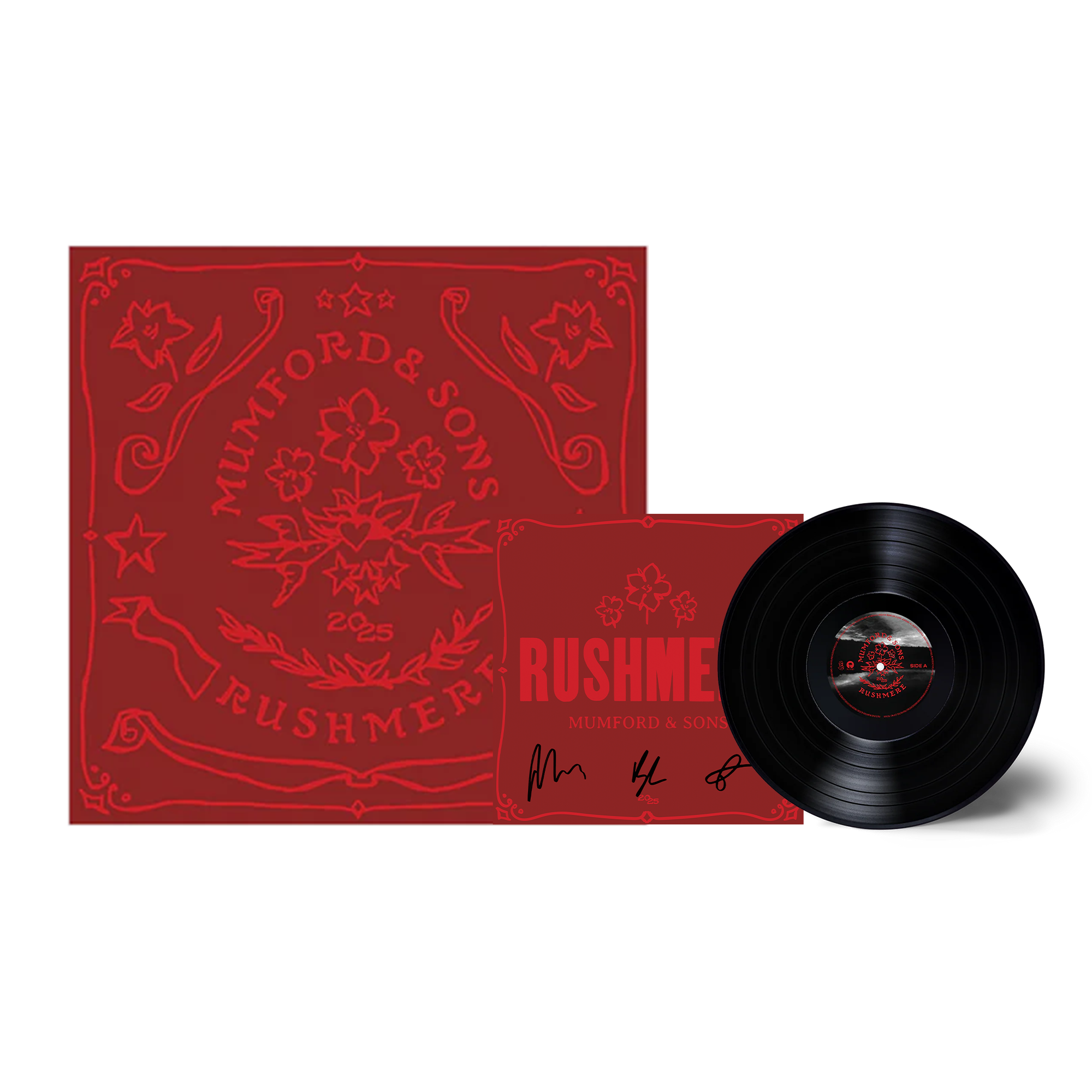 Recycled Black LP, Rushmere Litho Print & Signed Art Card