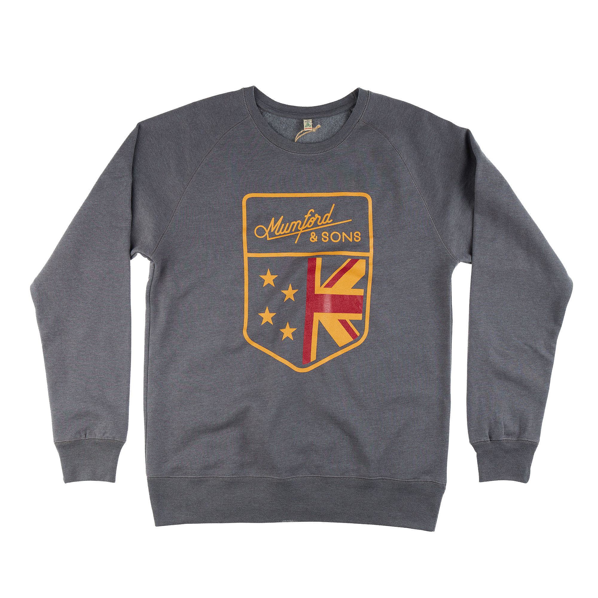 Mumford & Sons - Grey Arms Logo Print Sweatshirt