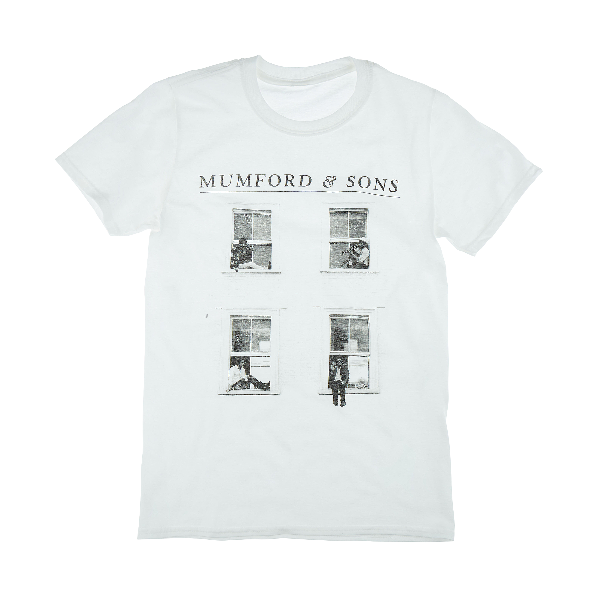 Mumford & Sons  - White Window Photo Print T-shirt