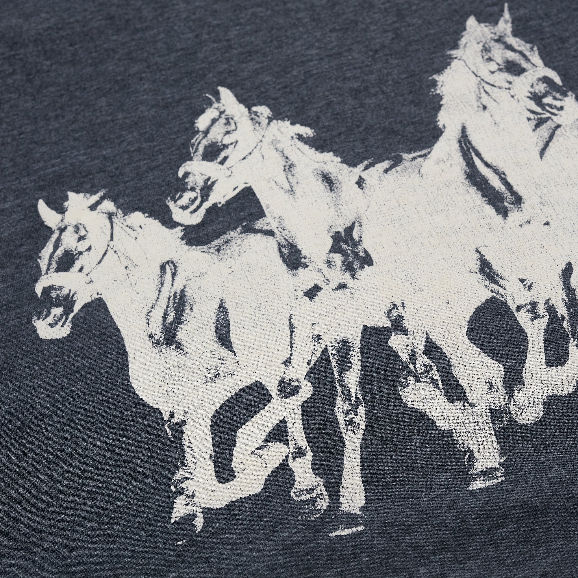 Mumford & Sons  - Dark Grey Horses Print T-shirt