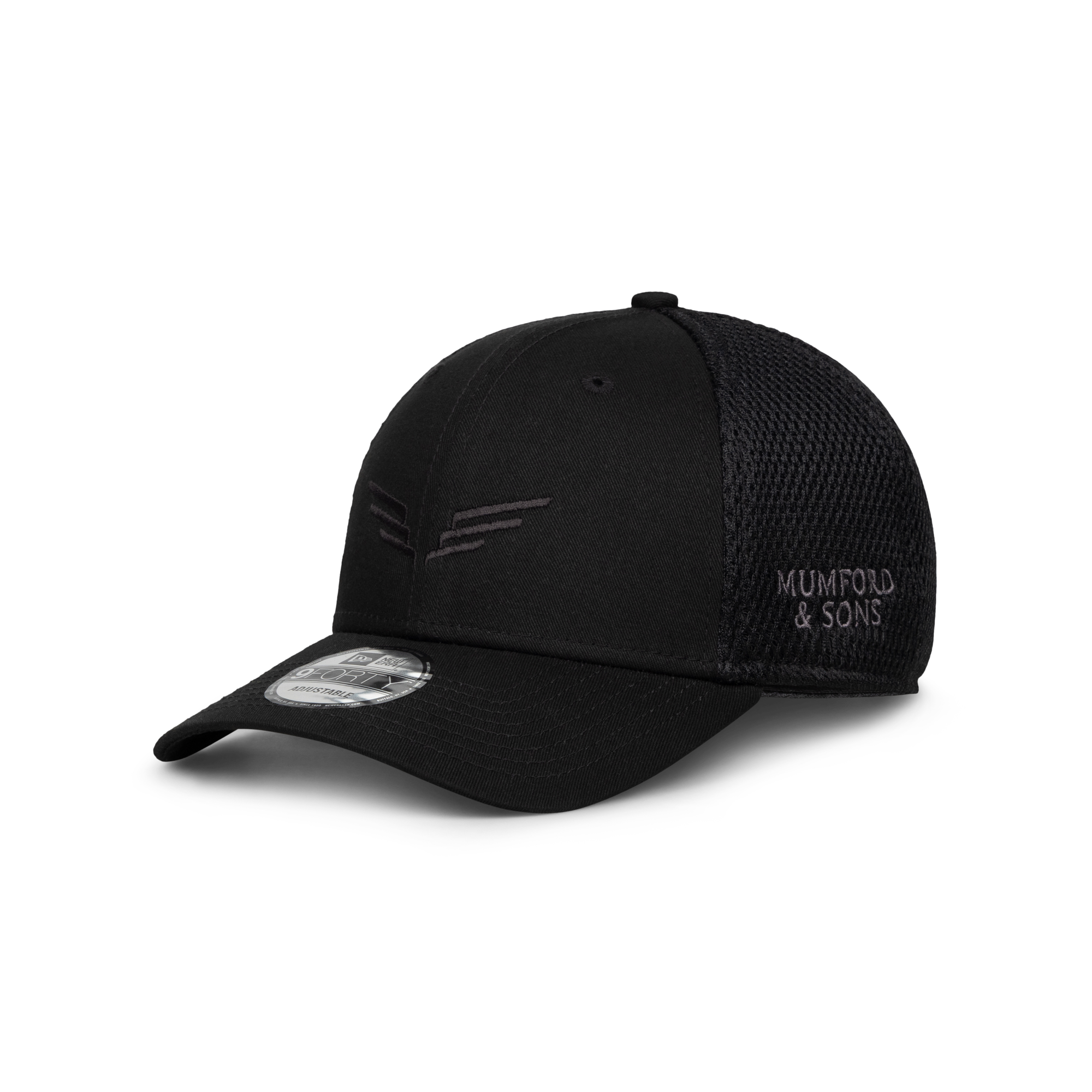 Mumford & Sons - Black Embroidered Wings Trucker Cap