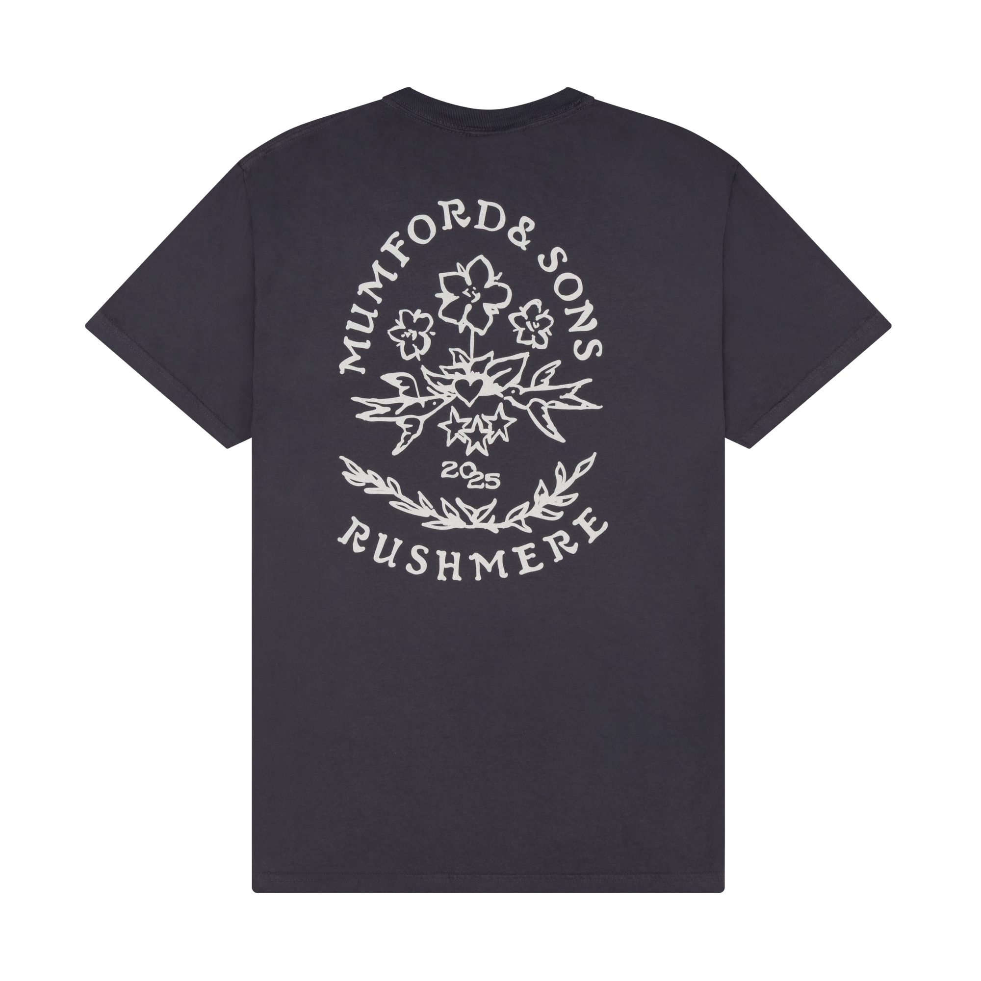 Mumford & Sons - Graphite Stamp Print T-Shirt