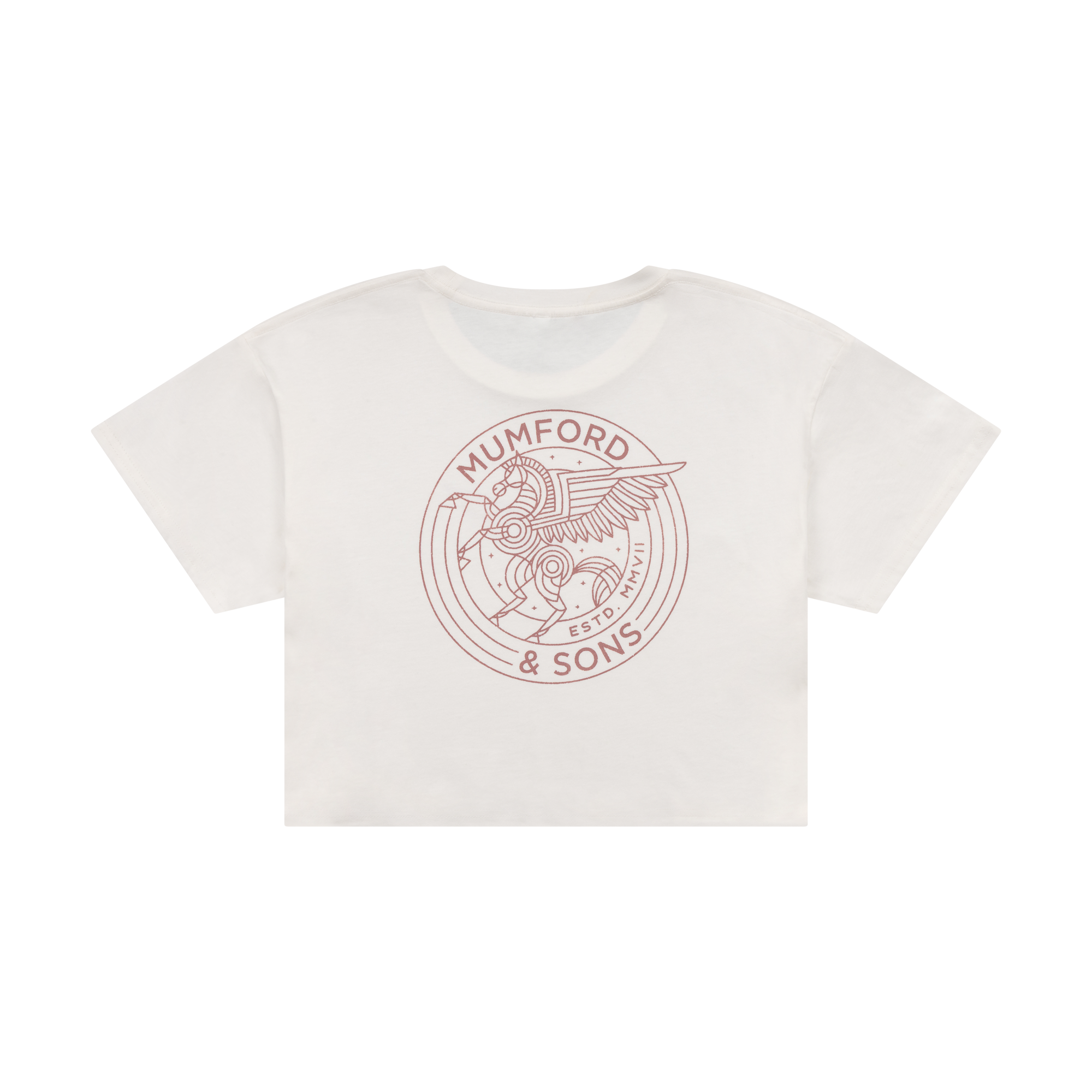 Mumford & Sons - Off-White Wings Pegasus Cropped T-Shirt