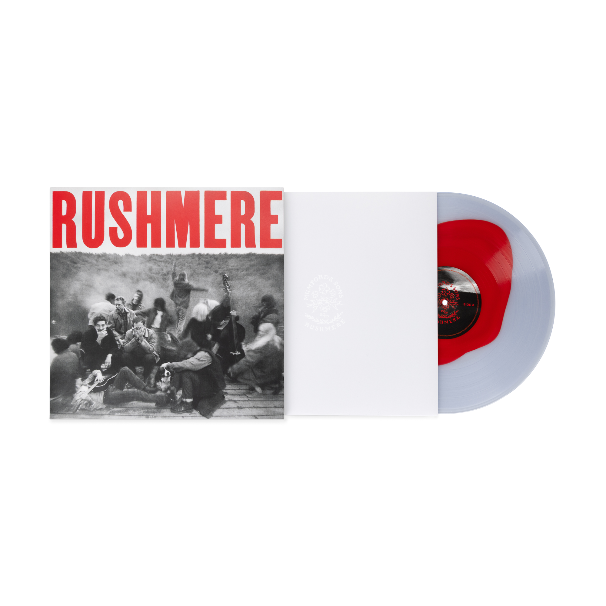 Mumford & Sons  - RUSHMERE: Monochrome Red on Clear Vinyl LP