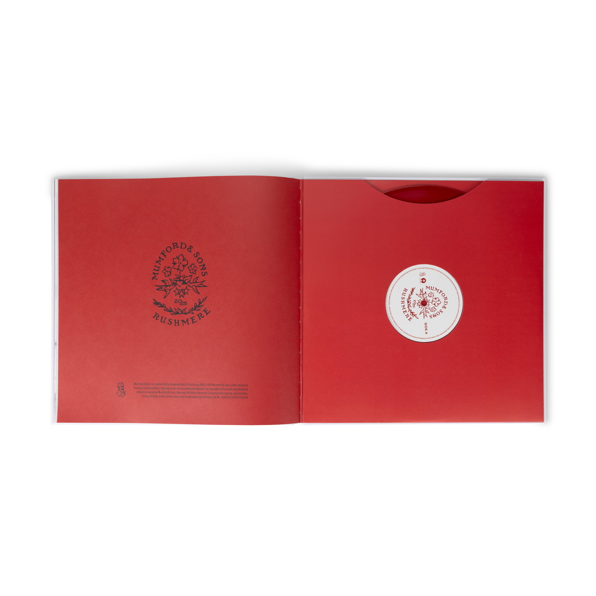 RUSHMERE: 'Almost Places Recycled Red Vinyl' Deluxe LP - Mumford RUSHMERE: 'Almost Places Recycled Red Vinyl' Deluxe LP - Mumford