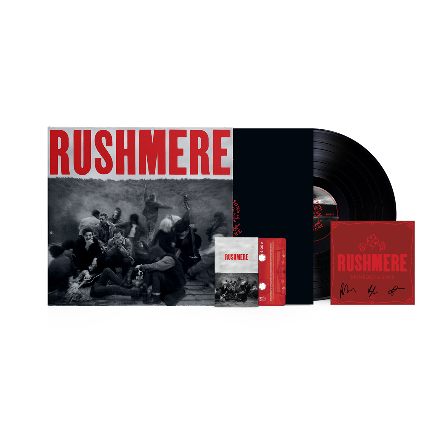 RUSHMERE: Recycled Black Vinyl LP, Cassette & Signed Art Card