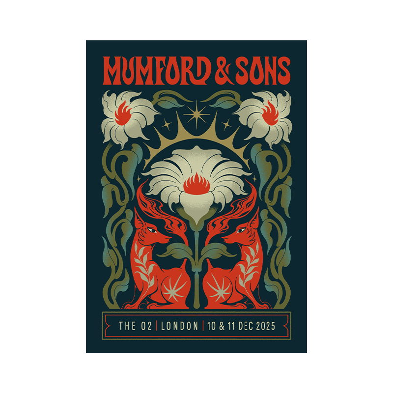 Mumford & Sons  - UK & Europe Tour 2025 London Screenprint