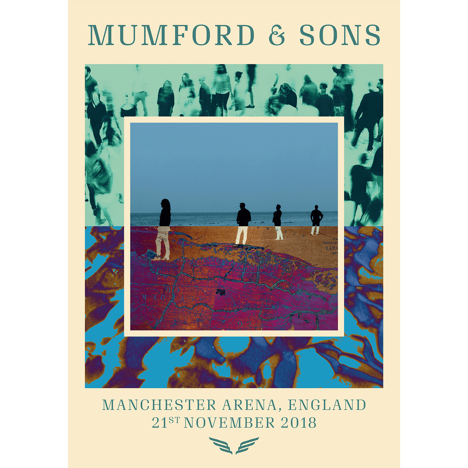 Mumford & Sons  - Manchester Delta Tour Print