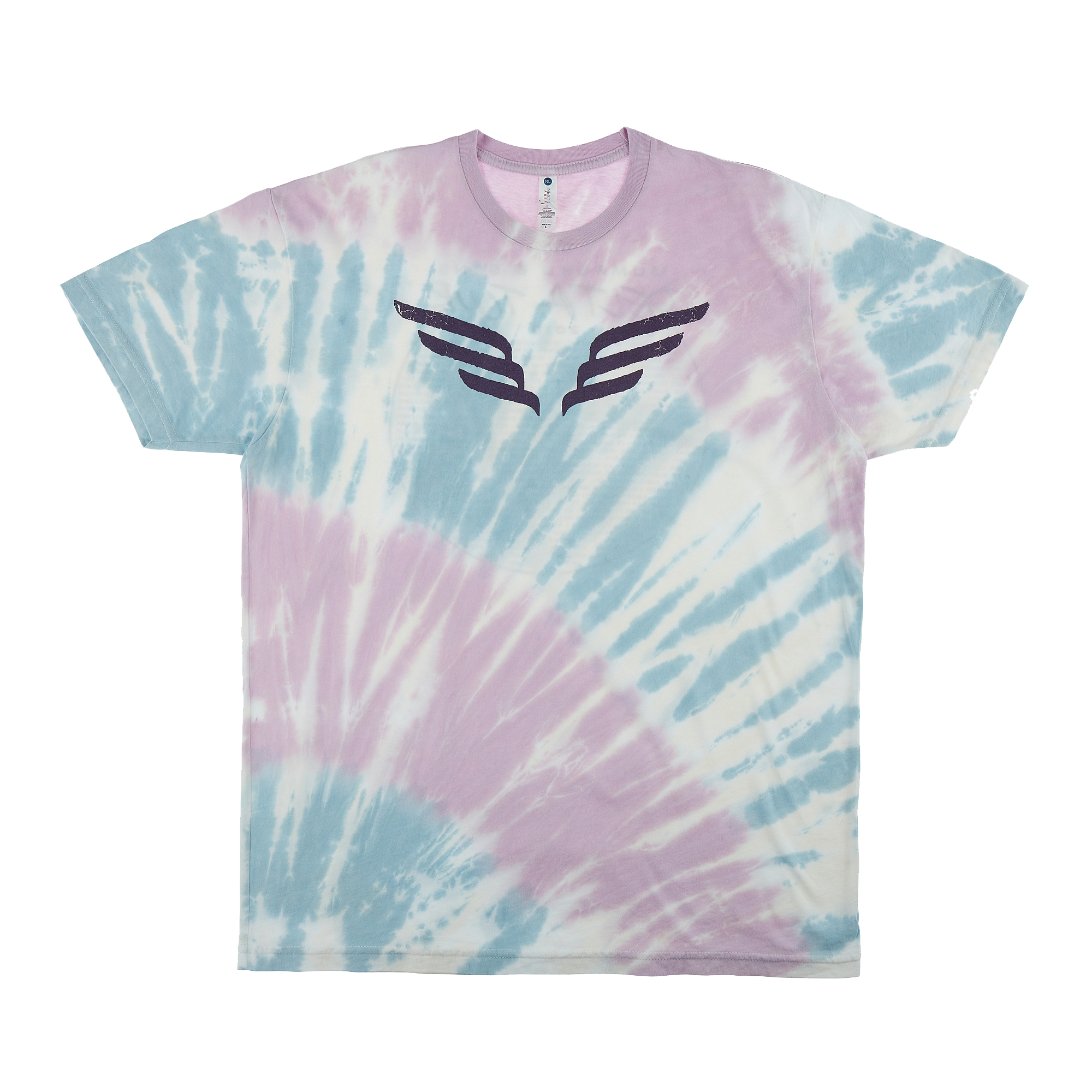 Mumford & Sons  - Pink & Blue Tie Dye Delta Tour Print T-shirt 
